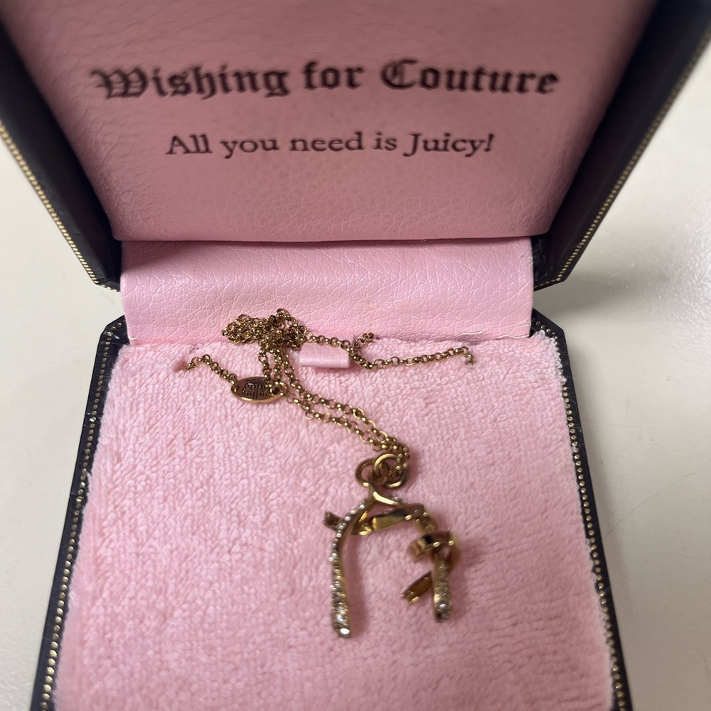 Juicy Couture wishbone necklace